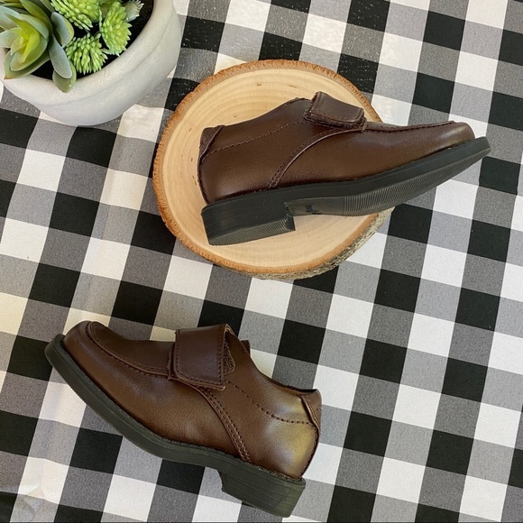 Smartfit Brown Velcro Dress Shoes - Picture 4 of 7